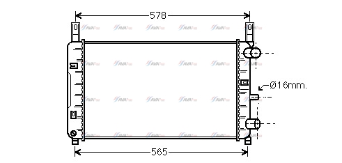 Фото 1. Радіатор охолодження двигуна AVA FDA2117