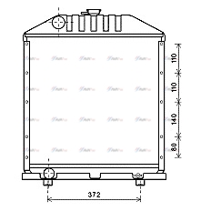 Фото 1. Радіатор охолодження двигуна AVA FT2425