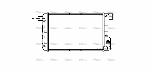 Фото 1. Радіатор охолодження двигуна AVA FTA2132