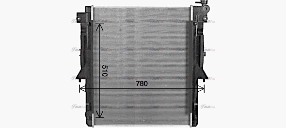 Фото 2. Радіатор охолодження двигуна AVA MT2280