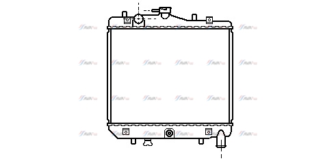 Фото 1. Радіатор охолодження двигуна AVA MZ2042