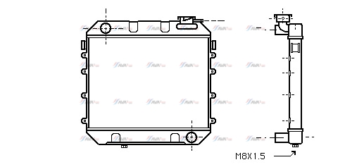 Фото 1. Радіатор охолодження двигуна AVA OL2003