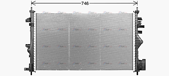 Фото 2. Радіатор охолодження двигуна AVA OL2731