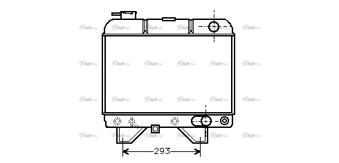 Фото 1. Радіатор охолодження двигуна AVA PE2019