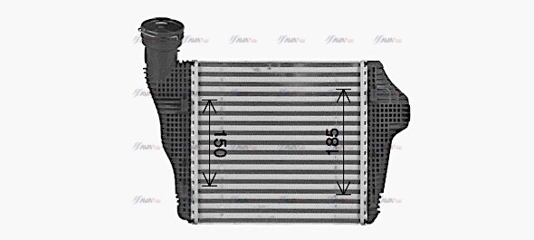 Фото 2. Радіатор охолодження повітря (Інтеркулер) AVA PR4098