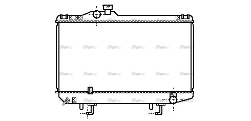 Фото 1. Радіатор охолодження двигуна AVA TO2107