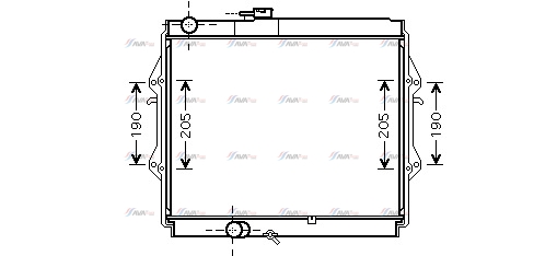 Фото 1. Радіатор охолодження двигуна AVA TOA2492
