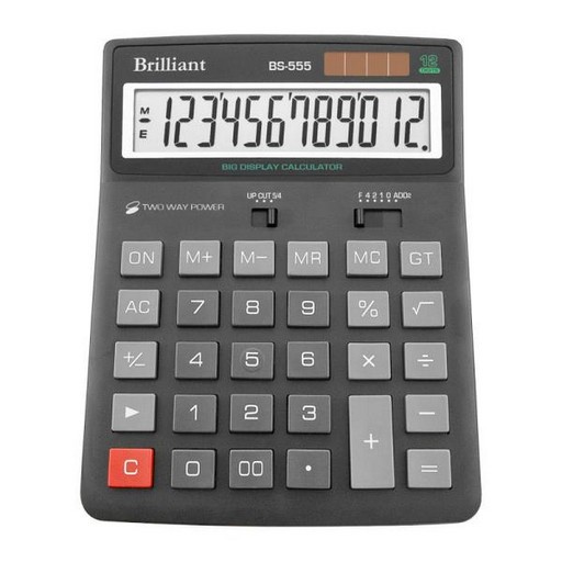Калькулятор бух. Brilliant 555 (12-розр.) 205x159мм
