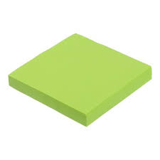 Блок паперу для нотаток BUROMAX NEON 75х75мм, 100арк., салатовий