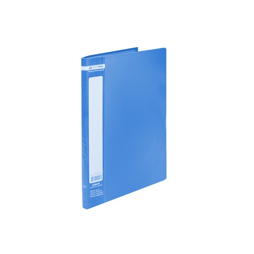 Папка пластикова з 20 файлами А4, JOBMAX, синя