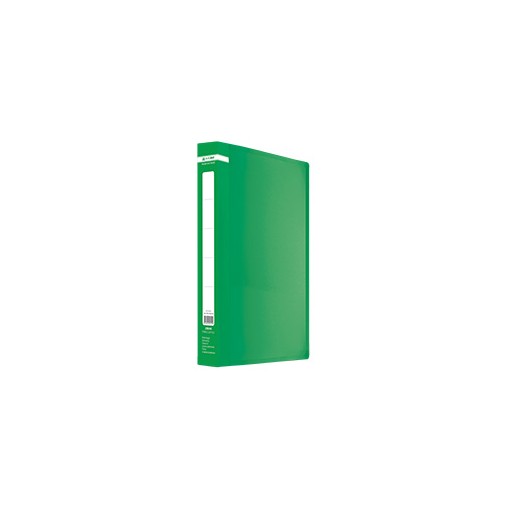 Папка пластикова з 20 файлами А4, JOBMAX, зелена