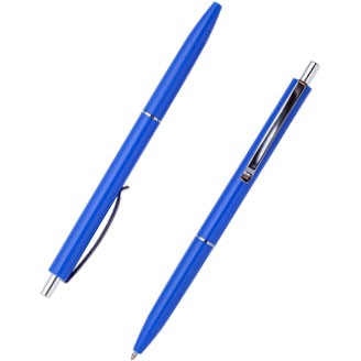 Ручка кульк.автом. COLOR. LOGO2U. 1 мм. син.корпус. сині чорнила