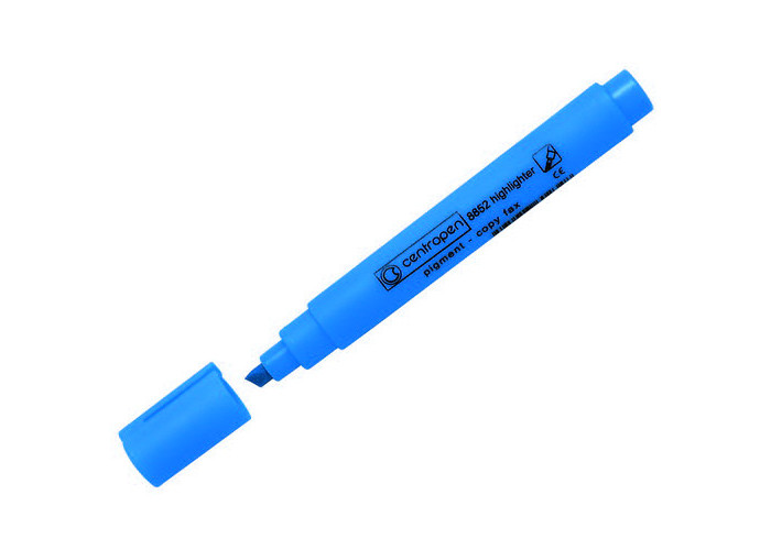 Маркер Fax 8852 CENTROPEN водна основа, клиноподібний 1-4,6 мм синій