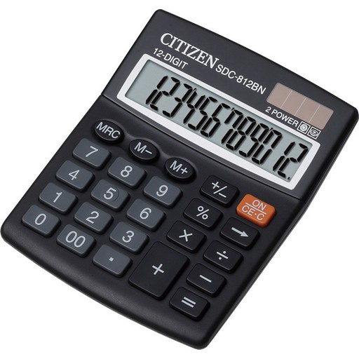 Калькулятор Citizen SDC-812BN, 12 розрядів