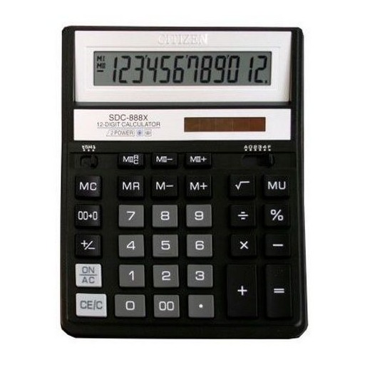Калькулятор SDC-888 ХBK чорний 12розр.