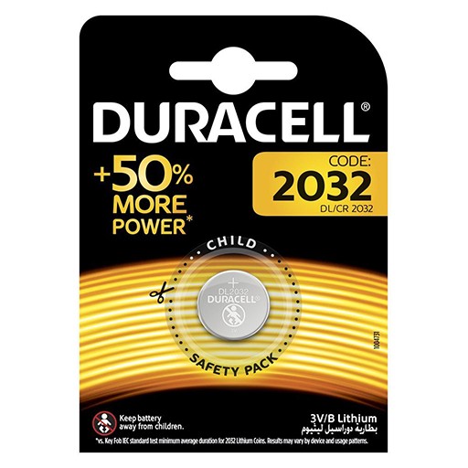 Батарейка літієва  DURACELL CR2032/DL2032   1шт * 1пач