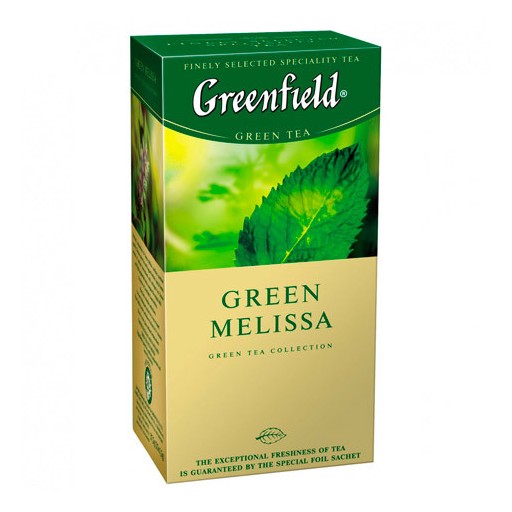Чай зелений GREENFIELD  Green Melissa 25 ПАК