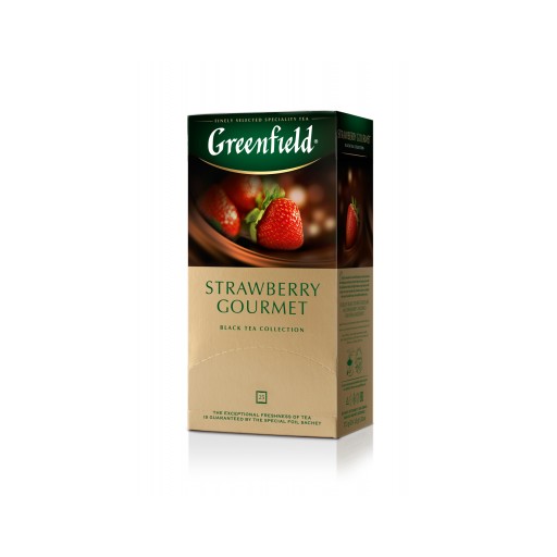 Чай чорний GREENFIELD  Strawberry Gourmet  25 ПАК.