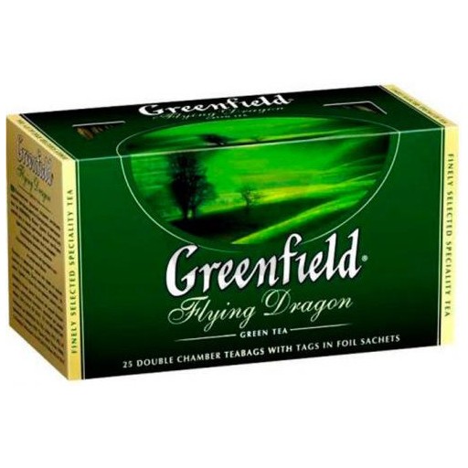 Фото 1. Чай зелений GREENFIELD  Flying Dragon 25 ПАК
