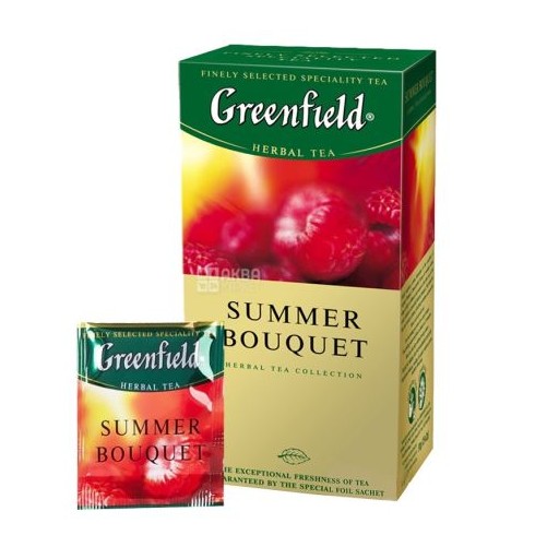 Чай травяний GREENFIELD  Summer bouquet (малина) 25 ПАК