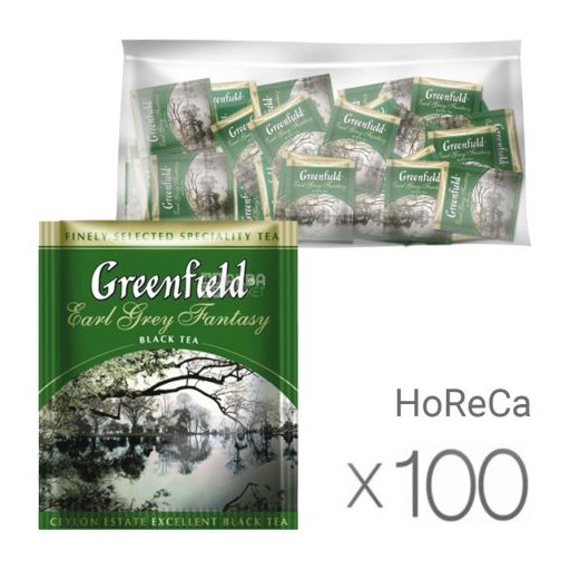 Чай чорний GREENFIELD  Earl Grey Fantasy  з бергамотом 100 ПАК ХоРеКа