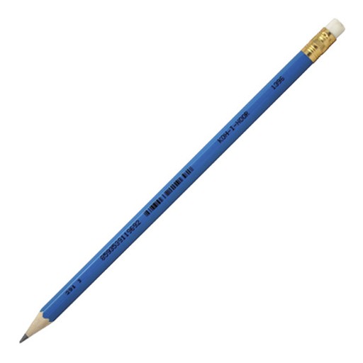 Олівець графітний KOH-I-NOOR 1396, НВ, гумка,  синій