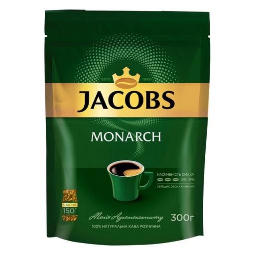 Кава розчинна  JACOBS Monarch Classic  дой-пак 300грам