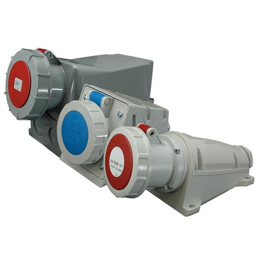 Розетка настінна, EZH-6353, 63A, 3P+N+PE, 400V, IP67, ETI, шт