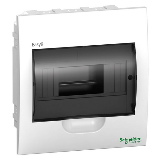 Щит пластик, Easy9, вбудований, 1-рядн, 8 мод., димчата дв., Schneider Electric, шт