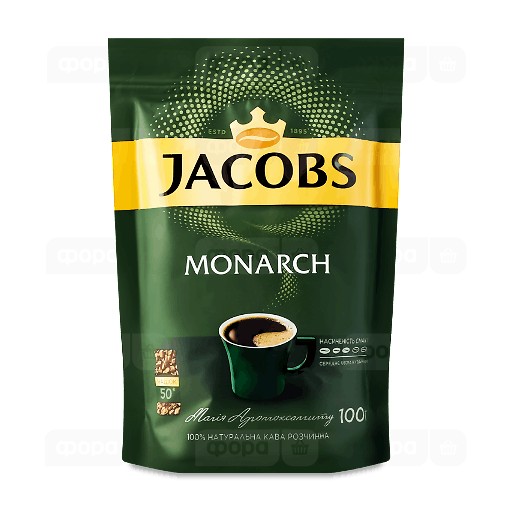 Кава розчинна  JACOBS Monarch Classic  дой-пак 100грам