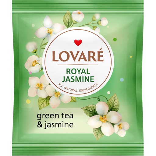 Чай зелений LOVARE  Royal Jasmine 50 пак.