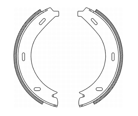 Фото 1. Гальмівні колодки. барабанні