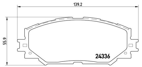 Фото 2. Колодка гальм. диск. TOYOTA AURIS. RAV 4 передн. (вир-во BREMBO)