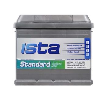 Акумулятор ISTA Standard (L2) 50 Аh 420А R+