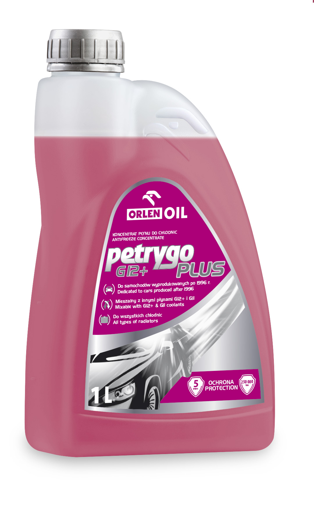 Рідина охолоджуюча (антифриз G12+) конц. ORLEN OIL PETRYGO PLUS KONC. 12x1 lt (1 л)