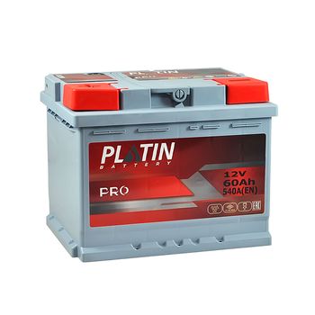 Акумулятор PLATIN Pro MF (L2) 60Ah 540A L+