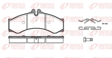 Фото 1. Колодка гальм. диск. MB SPRINTER (901. 902) передн. (вир-во REMSA)
