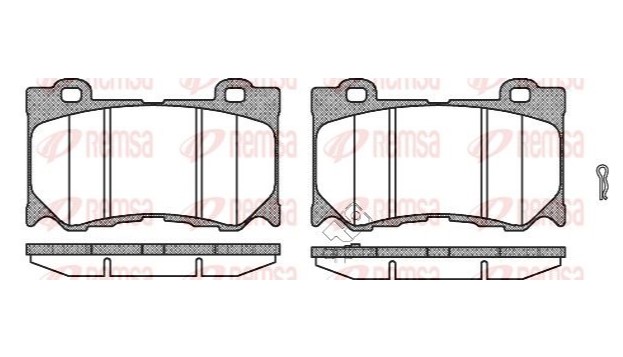 Фото 1. Колодка гальм. диск. NISSAN 370Z 3.7 06.09-.370Z ROADSTER 3.7 01-10 - передн. (вир-во REMSA)