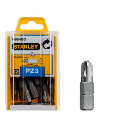 Біта з шестигранником 1-4 під шліц Pz3 довжиною 25 мм STANLEY 1-68-953