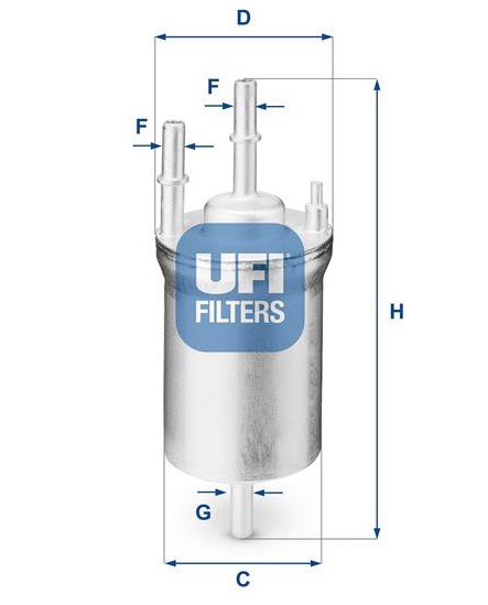 Фото 1. Фільтр паливний SKODA OCTAVIA 04-. FABIA 06- .VW GOLF 03- (вир-во UFI)