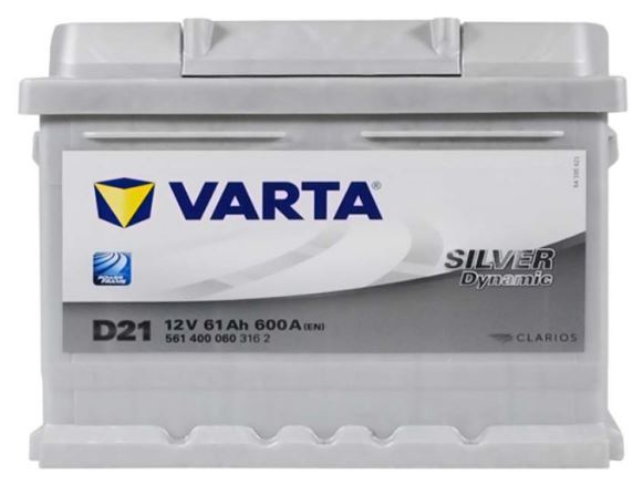 Акумулятор VARTA Silver Dynamic (D21) 61Ah 600A R+ (L2X)(242*175*175)