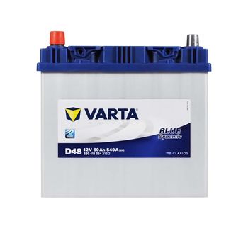 Фото 1. Акумулятор VARTA Blue Dynamic Asia (D48) 60Ah 540A L+ (D23)
