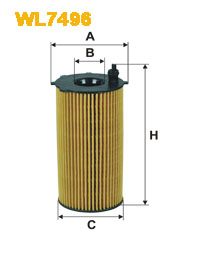 Фото 1. Фільтр оливи WIX WIX WL7496