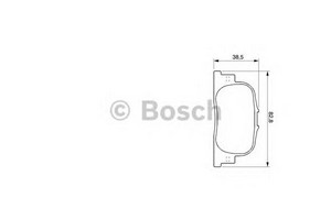 Фото 1. Колодка гальм. диск. TOYOTA CAMRY задн. (вир-во Bosch)