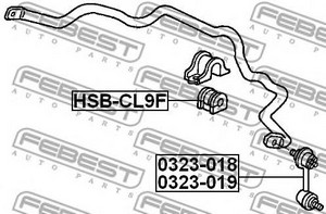 Фото 1. Тяга стабілізатора HONDA ACCORD VII 03-08 перед. міст зліва (Вир-во FEBEST)
