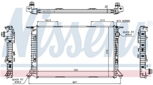 Фото 1. Радіатор охолодження двигуна NISSENS 60319
