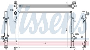 Фото 1. Радіатор охолодження двигуна NISSENS 60352