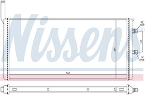 Фото 1. Радіатор охолодження двигуна NISSENS 60835