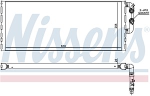 Фото 1. Радіатор охолодження двигуна NISSENS 60872