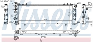 Фото 1. Радіатор охолодження двигуна NISSENS 609881